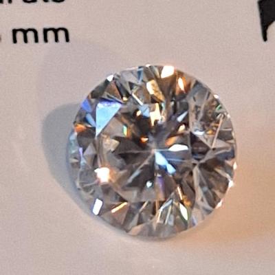 GIA LAB CREATED MOISSANITE 1.82 CTS