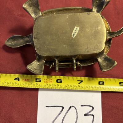 Brass Turtle Box