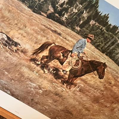 Lot 178 Vintage style horse/ western prints