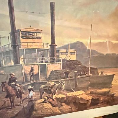 Lot 181 Steam ship print