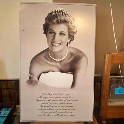 Lot 191 Princess Di print