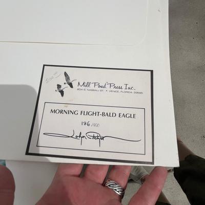 Lot 199 Eagle Print in envelope