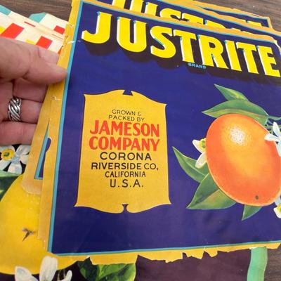 Lot 200 Orange labels