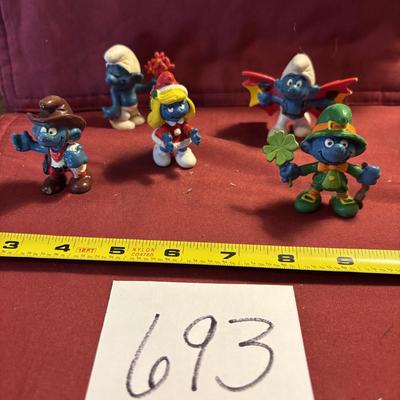 Vintage Smurf Figures