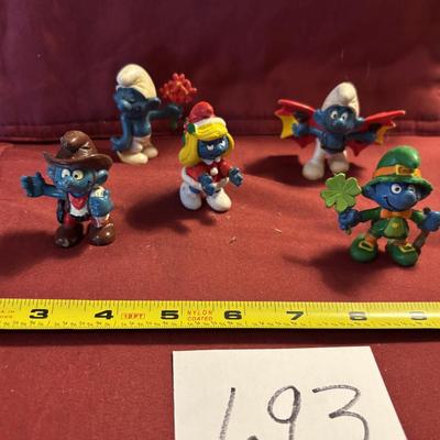 Vintage Smurf Figures