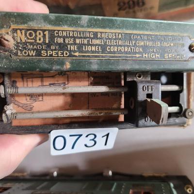 Lionel Prewar 296 Set untested for parts 257 3 607's 1 308