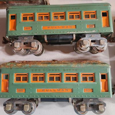Lionel Prewar 296 Set untested for parts 257 3 607's 1 308