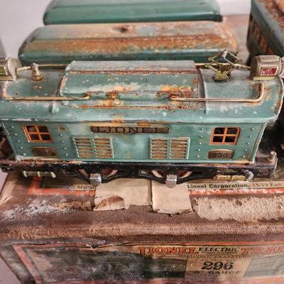 Lionel Prewar 296 Set untested for parts 257 3 607's 1 308