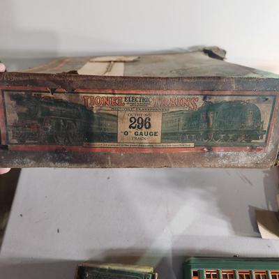 Lionel Prewar 296 Set untested for parts 257 3 607's 1 308