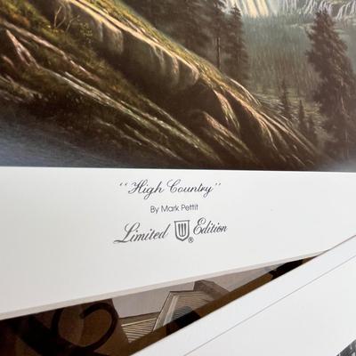 Lot 203 Mountain scene prints