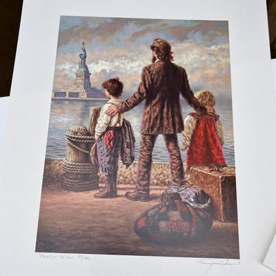 Lot 206 Vintage style people prints