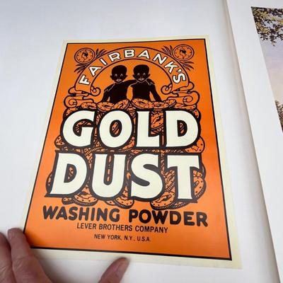 Lot 207 Vintage style Black advertising prints