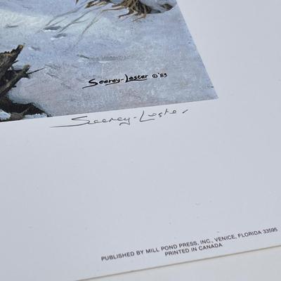 Lot 214 Wild life prints wolves