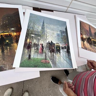 Lot 215 Assorted City Scape prints