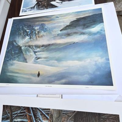 Lot 219 Bears & wild life prints
