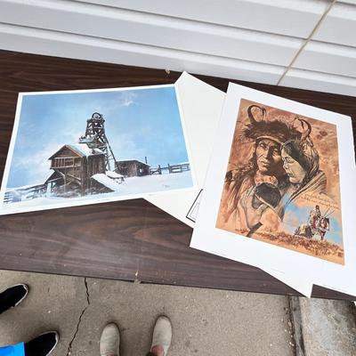 Lot 221 Western/ Native American prints