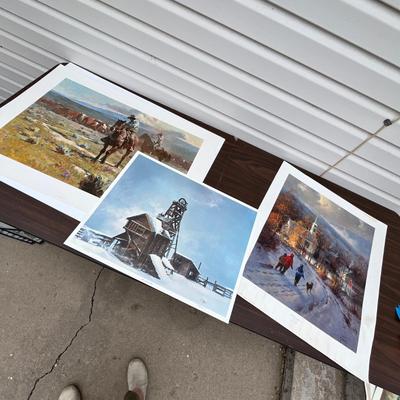 Lot 222 3 Loose prints.
