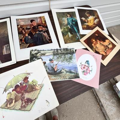 Lot 223 Large assortment of prints