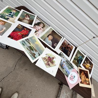 Lot 223 Large assortment of prints
