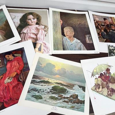 Lot 223 Large assortment of prints