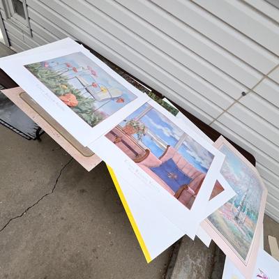 Lot 224 Assortment of large sized prints.