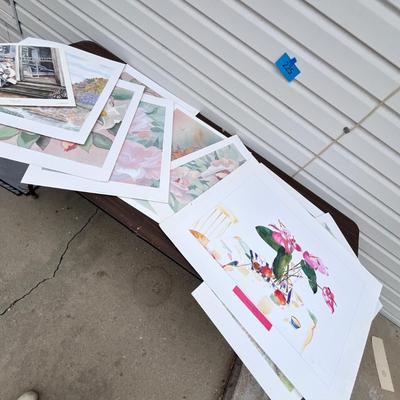 Lot 225 Assortment of large prints