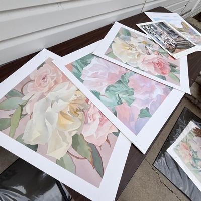 Lot 225 Assortment of large prints