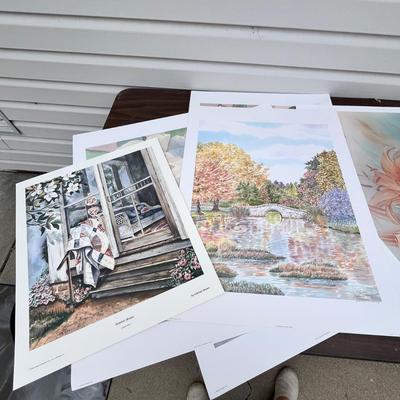 Lot 225 Assortment of large prints