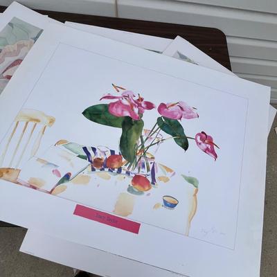Lot 225 Assortment of large prints