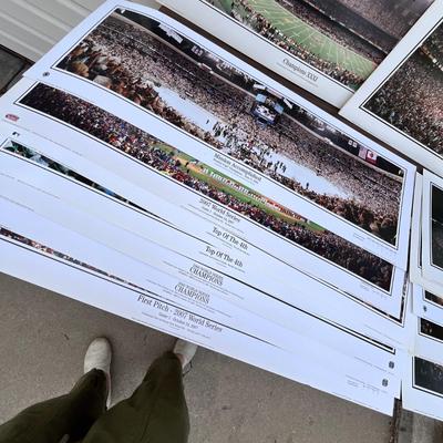 Lot 227 Assortment of World Series & Super Bowl Prints