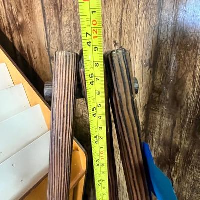 Lot 240 2 wood table top easelss