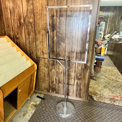 Lot 241 Chrome free standing signage