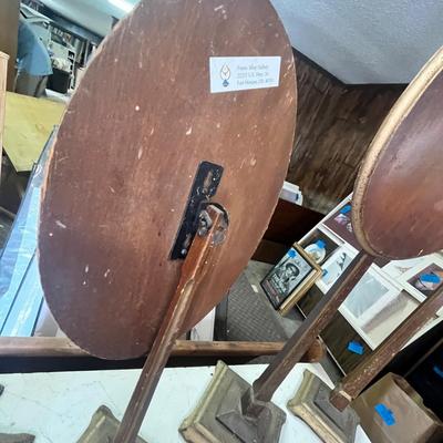 Lot 245 Flip top mini tables