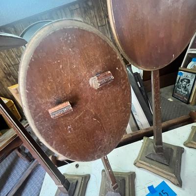 Lot 245 Flip top mini tables