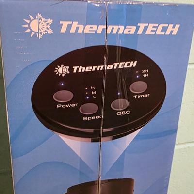 LOT 182B: NIB ThermaTech 31" Tower Fan, With Remote Control, Model TT-31TFRC-BLK, Not Tested