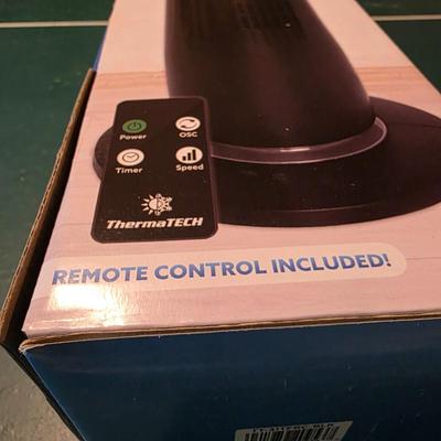 LOT 182B: NIB ThermaTech 31" Tower Fan, With Remote Control, Model TT-31TFRC-BLK, Not Tested