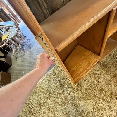 Lot 264 Oak colored book shelf