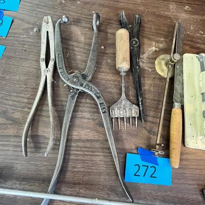 Lot 272 Lot of Farm tools & other
