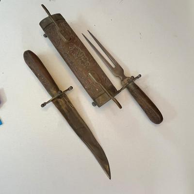 Lot 275 Asian carving set