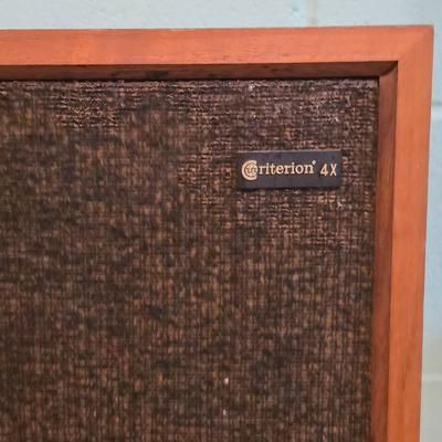 LOT 183B: Vintage Criterion 4X Speakers, 50 Watt-12" Sub Woofers, Model 99-02370 WUX, 2 Untested Speakers