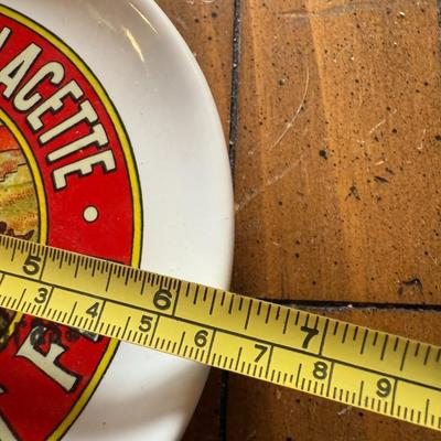 Sale Photo Thumbnail #93: Charming vintage-style appetizer or dessert plates featuring colorful French Camembert cheese label art. Ideal for entertaining, charcuterie boards, or farmhouse décor.