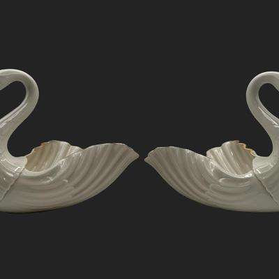 Large LENOX Millennium Porcelain Swans