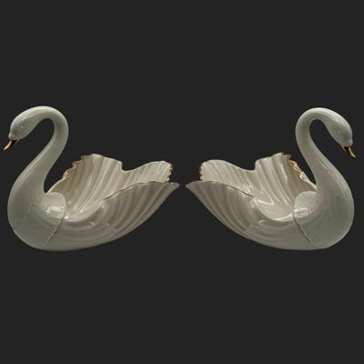 Large LENOX Millennium Porcelain Swans