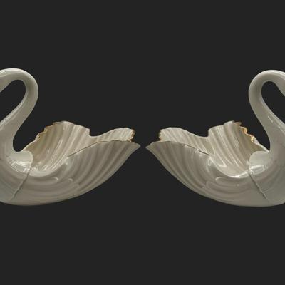 Large LENOX Millennium Porcelain Swans