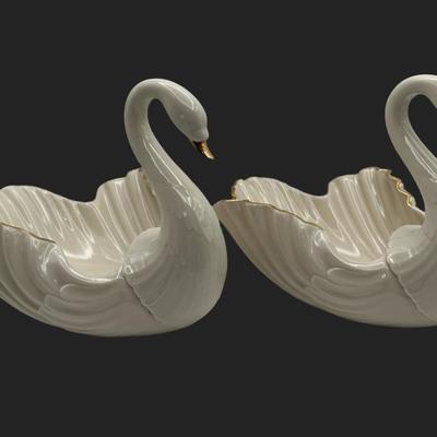 Large LENOX Millennium Porcelain Swans
