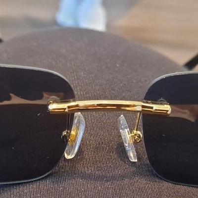 Cartier sunglasses with black lens Original Box