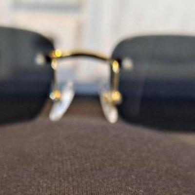 Cartier sunglasses with black lens Original Box