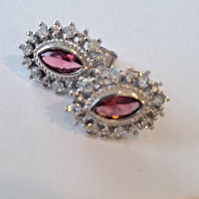 Pink Sapphire Earrings