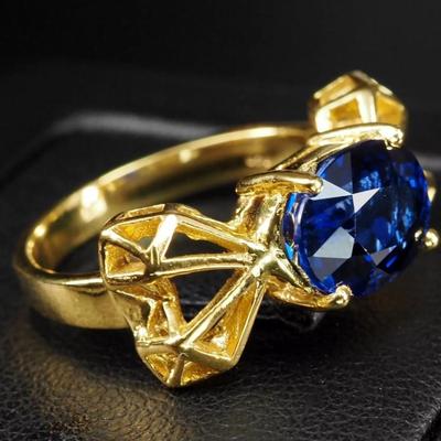 Artisanal Navy Sri Lanka Blue Sapphire 2.56Ct