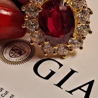 GIA CERTIFIED Lab Grown Ruby Ring